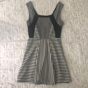 Striped Mini Party Dress